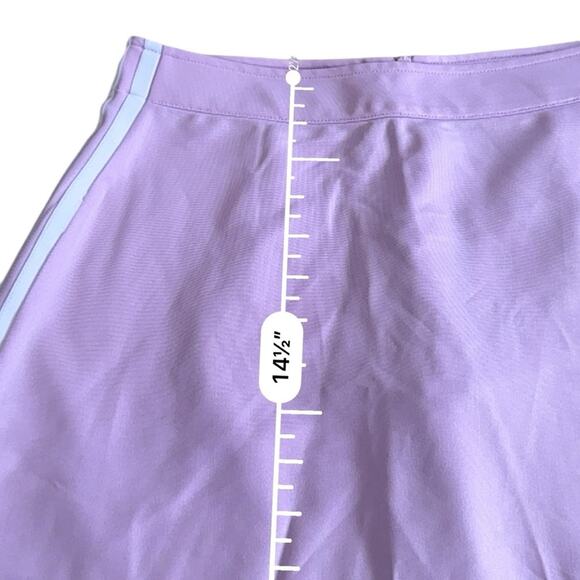 ADIDAS Adicolor 3-Stripes Mini Skirt in lilac NEW Size small - Picture 12 of 15